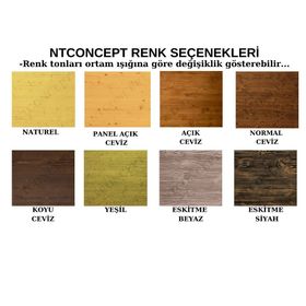 Ntconcept 160 cm Maes Masif Ağaç Dolap