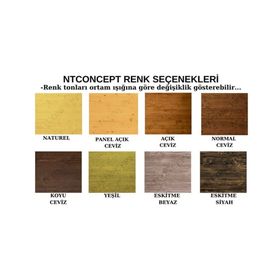 Ntconcept 60 CM Maes Masif Ağaç Dolap