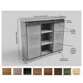 Ntconcept Evi 120 CM Masif Ağaç Dolap