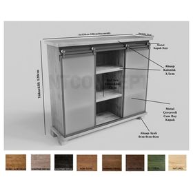 Ntconcept Evi 180 CM Masif Ağaç Dolap