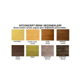 Ntconcept Obleon 120 cm Masif Ağaç Dolap