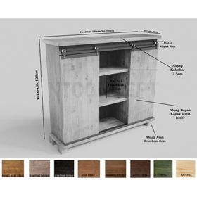 Ntconcept Ques 120 CM Masif Ağaç Dolap