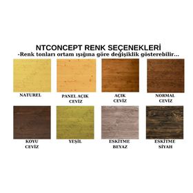 Ntconcept Ques 120 CM Masif Ağaç Dolap