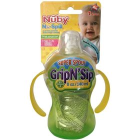 Nuby 10052 Yeşil Kolay Tutuşlu Kulplu Damlatmaz Bardak