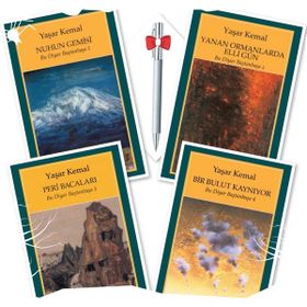 Nuhun Gemisi - Yanan Ormanlarda Elli Gün - Peri Bacaları - Bir Bulut Kaynıyor - 4 Kitap - Yaşar Kemal