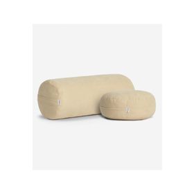 Nui Yoga Ekru Bolster ve Meditasyon Minderi