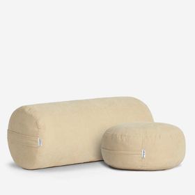 Nui Yoga Ekru Bolster ve Meditasyon Minderi