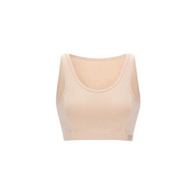 Nui Yoga Hori Bej Organik Pamuk Spor Sütyeni