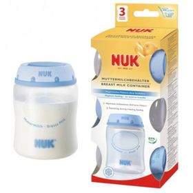Nuk 3'lü Süt Saklama Şişesi