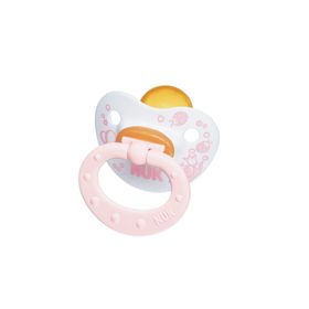 Nuk 6-18 Ay Baby Rose Silikon Damaklı Emzik Pembe