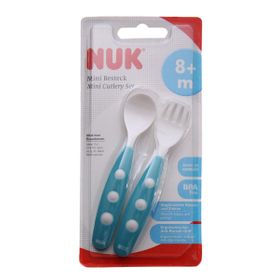 Nuk Mavi-Beyaz Çatal Kaşık
