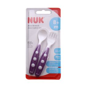 Nuk Mavi-Beyaz Çatal Kaşık