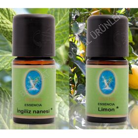 Nuka 10 ml Organik İngiliz Nanesi -10 ml Organik Limon Yağı