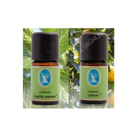 Nuka 10 ml Organik İngiliz Nanesi -10 ml Organik Limon Yağı