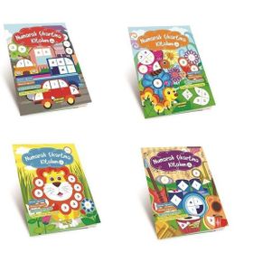 Numaralı Çıkartma Kitabım Seti - 4 Kitap Takım - Kolektif