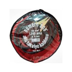NUMEROUNO 50 mm 1200 Amper 2.3 m Çantalı Akü Takviye Kablosu