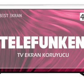 Nunamax 0729555851614 Telefunken 43 Inch 107-108 Ekran Televizyon Ekran Koruyucu