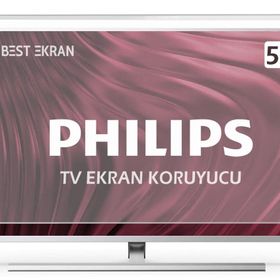 Nunamax Philips TVEK358PUS7304 58PUS7304 Kırılmaz Uyumlu TV Ekran Koruyucu