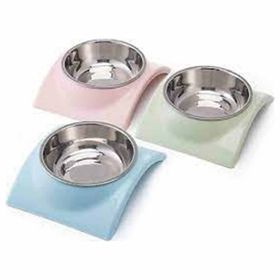 Nunbell 14 cm Tekli Kedi Köpek İçin Melamin Çelik Mama Kabı