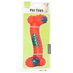 Nunbell 15 cm Plastik Dikenli Kemik Köpek Oyuncağı