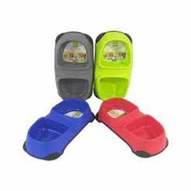 Nunbell İkili M Plastik Kedi Köpek Mama Kabı