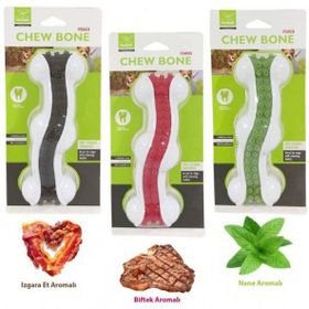 Nunbell M 12,5 cm Aromalı Dolgulu Kemik Köpek Oyuncağı
