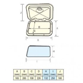 Nuova Rade 165x285 mm Hatch