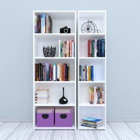 Nur Mobilya 2'li Arkalıklı Kitaplık