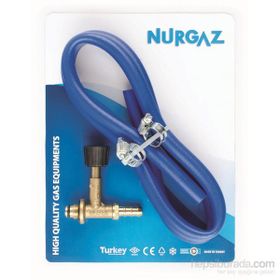 Nurgaz 22 cm Başlıklı Hortum Kelepçe Musluk Dahil Propan Tav ve Kaynak Seti