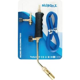 Nurgaz 22 cm Başlıklı Hortum Kelepçe Musluk Dahil Propan Tav ve Kaynak Seti