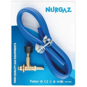 Nurgaz 22 cm Başlıklı Hortum Kelepçe Musluk Dahil Propan Tav ve Kaynak Seti