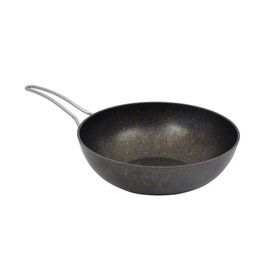 Nurgaz 28 cm Granit Döküm Wok Kamp Tavası