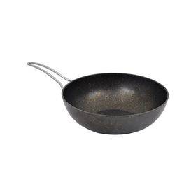 Nurgaz 28 cm Granit Döküm Wok Kamp Tavası