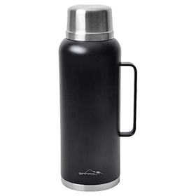 Nurgaz Campout Çift Katmanlı Siyah 2600 ML Termos