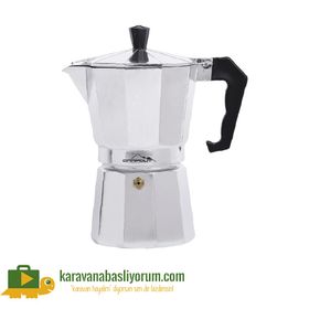 Nurgaz Campout Espresso Mocha Pot 9 Bardak Kapasiteli Kahve Makinası