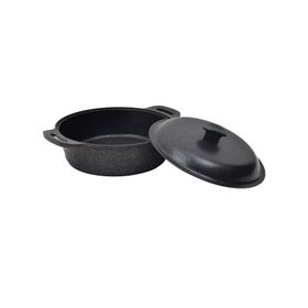 Nurgaz Campout Granit Döküm 28 cm Kamp Tenceresi