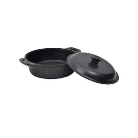 Nurgaz Campout Granit Döküm 28 cm Kamp Tenceresi