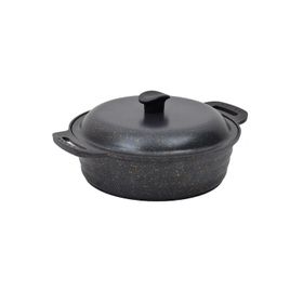 Nurgaz Campout Granit Döküm 28 cm Kamp Tenceresi