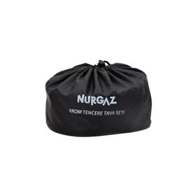 Nurgaz Campout Krom Tencere Tava Seti