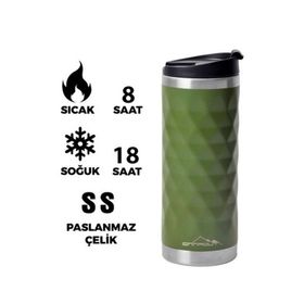 Nurgaz Campout Yeşil 500 ml Termos
