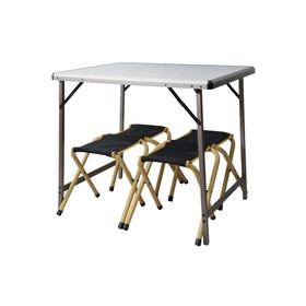 Nurgaz Esbifix Campout Katlanır Büyük Kamp Masası + 4 Adet Kamp Tabure Seti