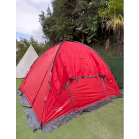 Nurgaz NG C019 Campout Family Maxi Su Geçirmez 4-5 Kişilik Çantalı Kırmızı Kamp Çadır
