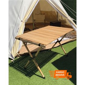 Nurgaz NG C106 Campout Katlanır Ahşap Kamp Masası