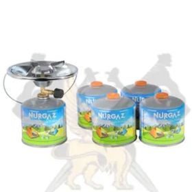 Nurgaz NG076 Olympos Kamp Ocak + 4x450 g Yedek Kartuş