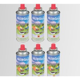 Nurgaz NG207 6x220 g Kamp Ocak Gaz Kartuş