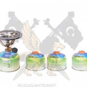Nurgaz Pergamon Kamp Ocak + 3x230 g Yedek Kartuş