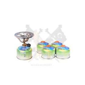 Nurgaz Pergamon Kamp Ocak + 4x230 g Yedek Kartuş
