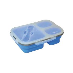 Nurgaz Silikon Katlanabilir Üç Gözlü Yemek Seti