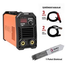 Nuriş MA200E Inverter 200A Kaynak Makinesi+1 Paket 2.5 mm Elektrot