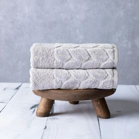 Nurpak Hazal 2'li 50x90 cm Gri El Havlusu